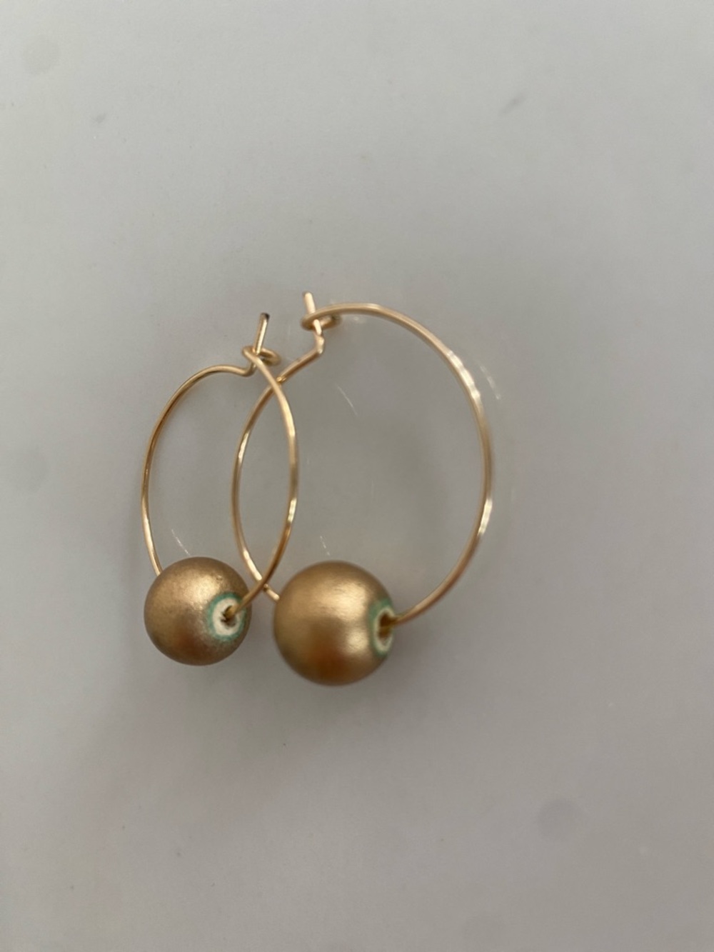 Natalie Borton Gold Hoop Earrings with Bead Accents - Set of 4 Styles - Picture 5 of 7